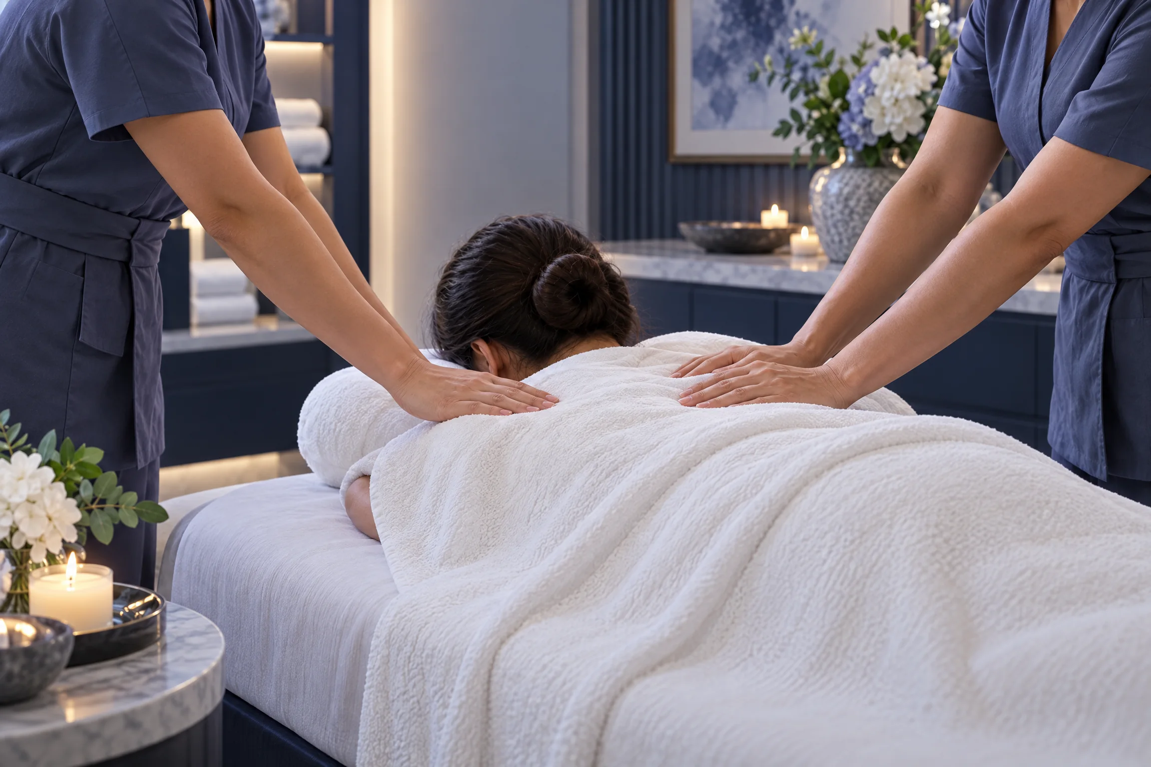 Illustrative spa imagery for Spas Care